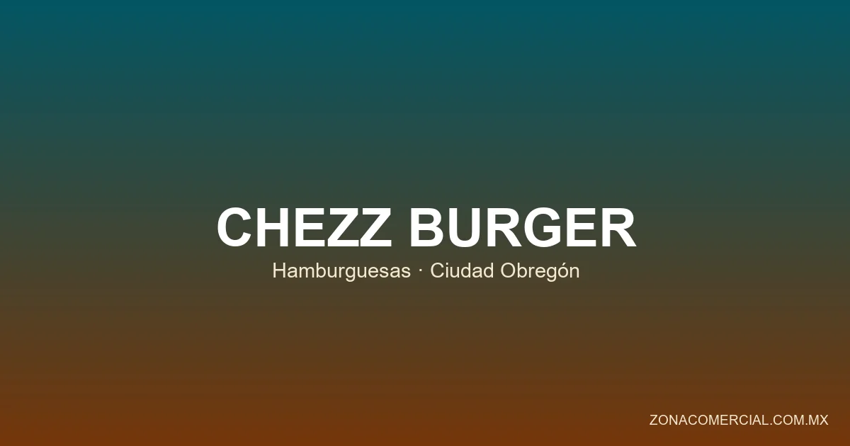 Chezz Burger