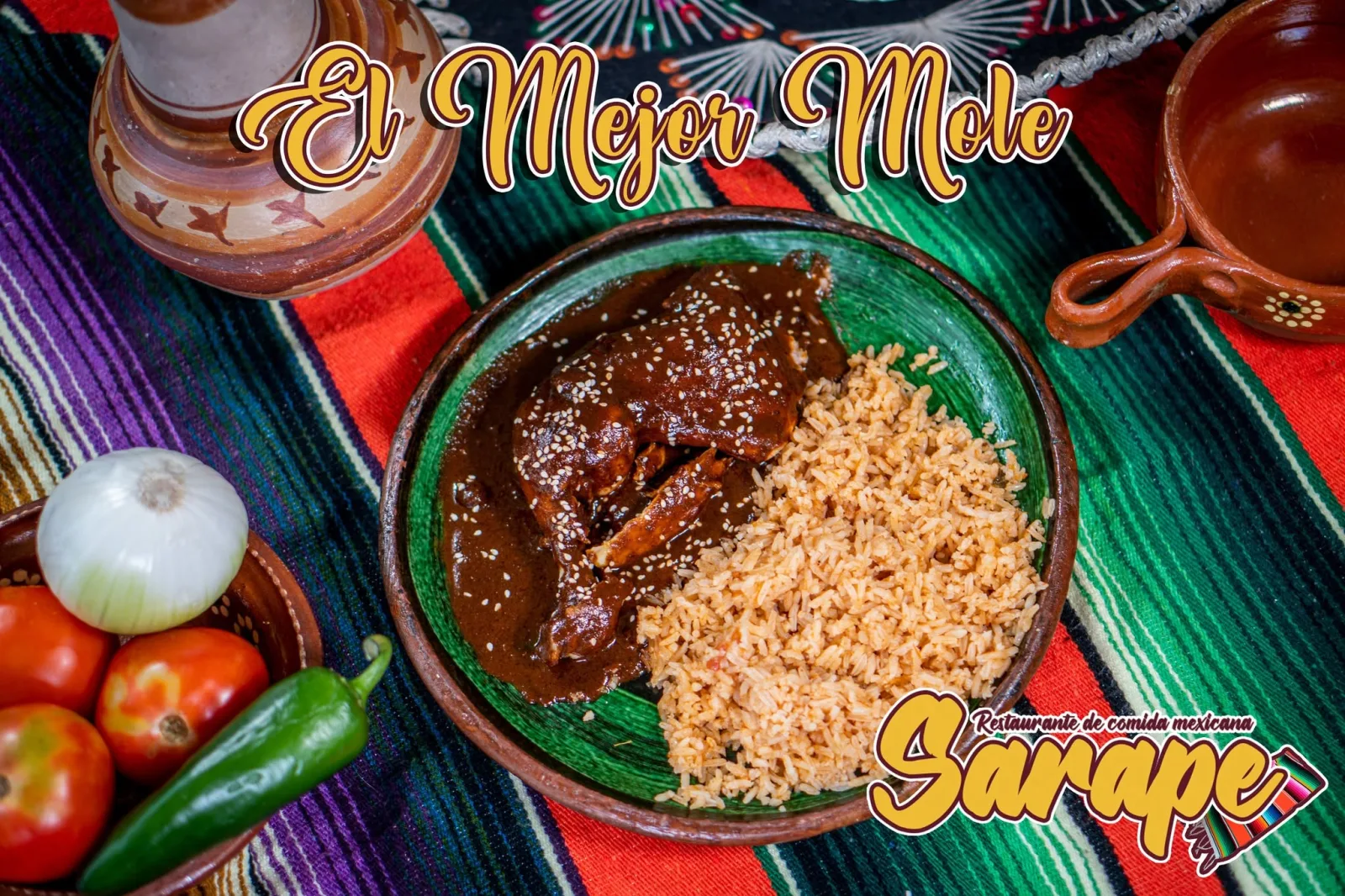 Pollo en mole — Restaurant SARAPE