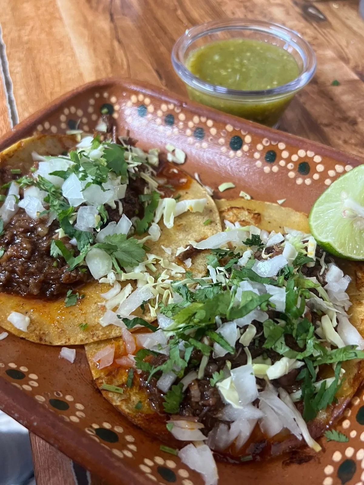 Taco de cabeza adobada — Cocina Alfaro, San Luis Río Colorado