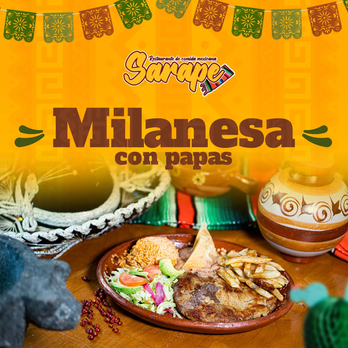 Milanesa de Res con Papas