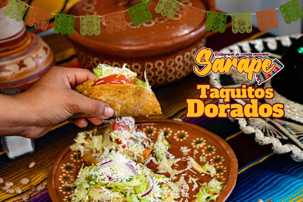 Tacos Dorados de Res o Pollo