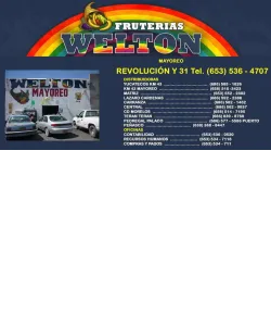 FRUTERIAS WELTON MAYOREO  REVOLUCIÓN Y 31