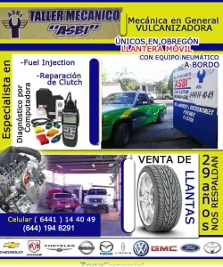 Taller Mecanico ASBI y LLantera Movil