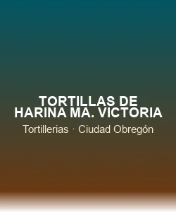TORTILLAS DE HARINA Ma. Victoria
