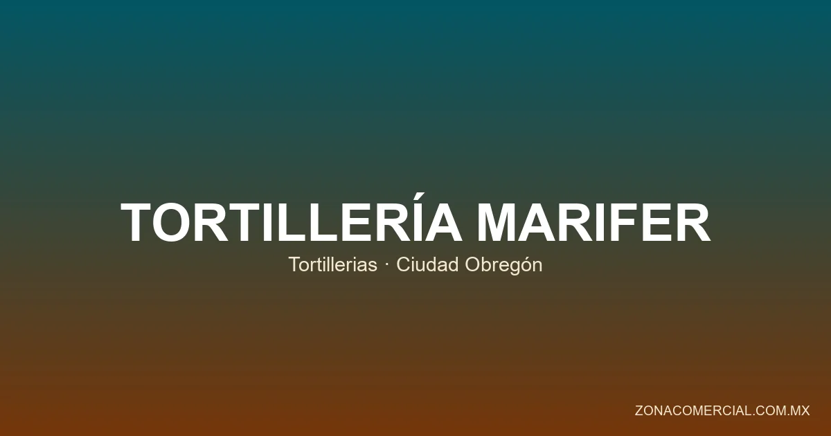 Tortillería Marifer